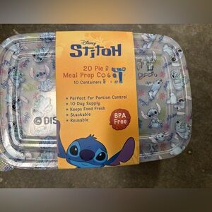 Disney Stitch Meal Prep Containers - Blue and Orange BPA free